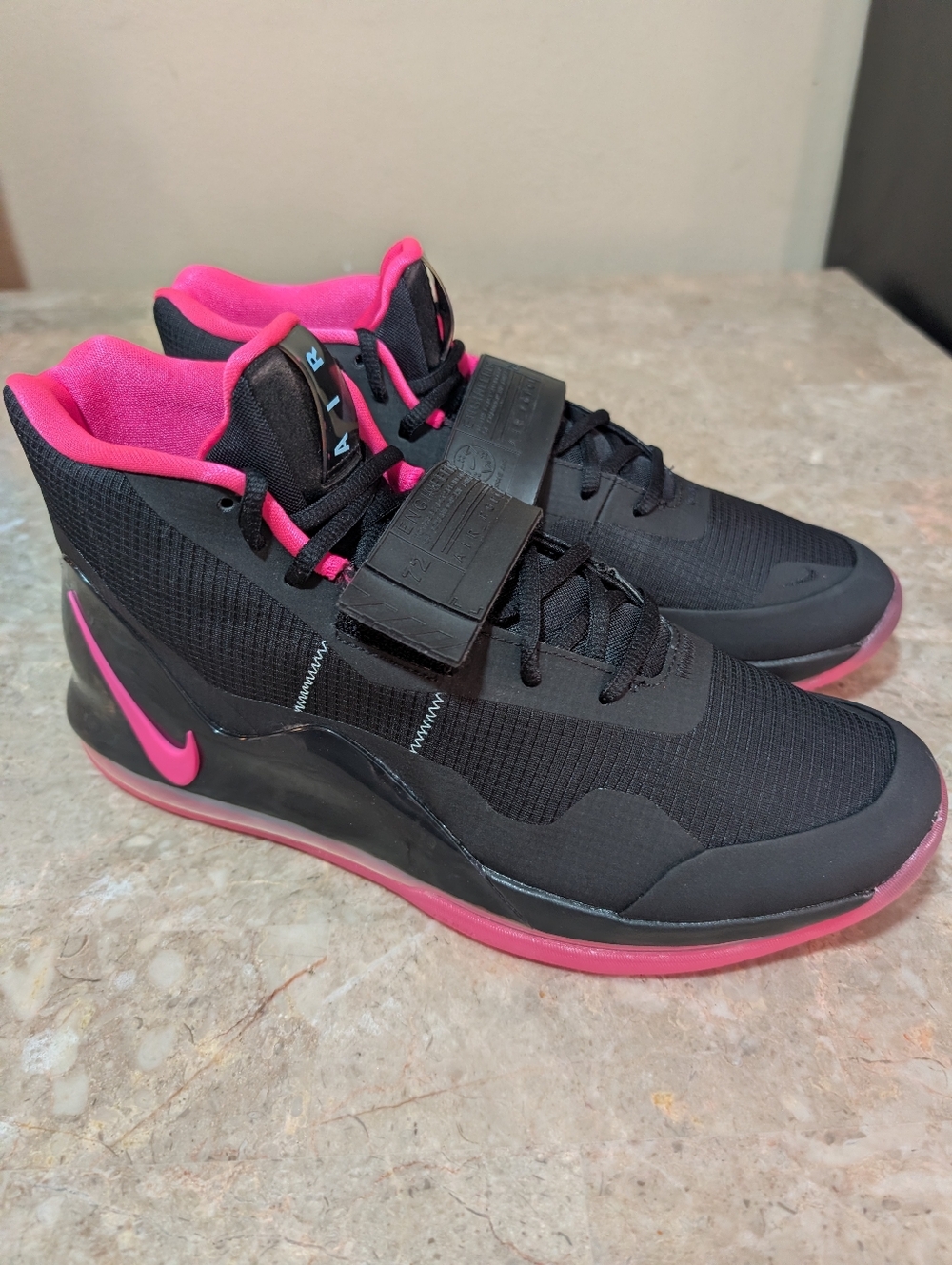 Nike Air Force Engineered Max (2018) Shoes Black Pink #AR0974-004 Men Size 11.5